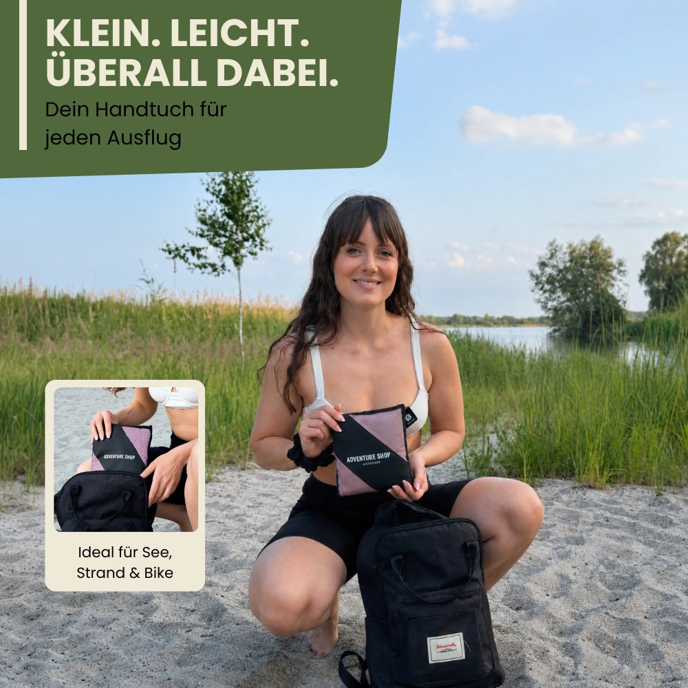 Ultralight microfiber travel towel – quick-drying &amp; compact
