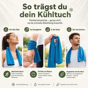 CoolTowel Pro – Kühlendes Handtuch für Sport, Reise & Sommerhitze