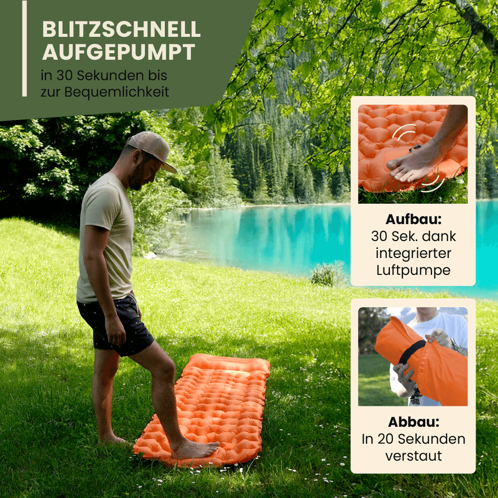 Ultralight & compact sleeping pad - perfect for on the go