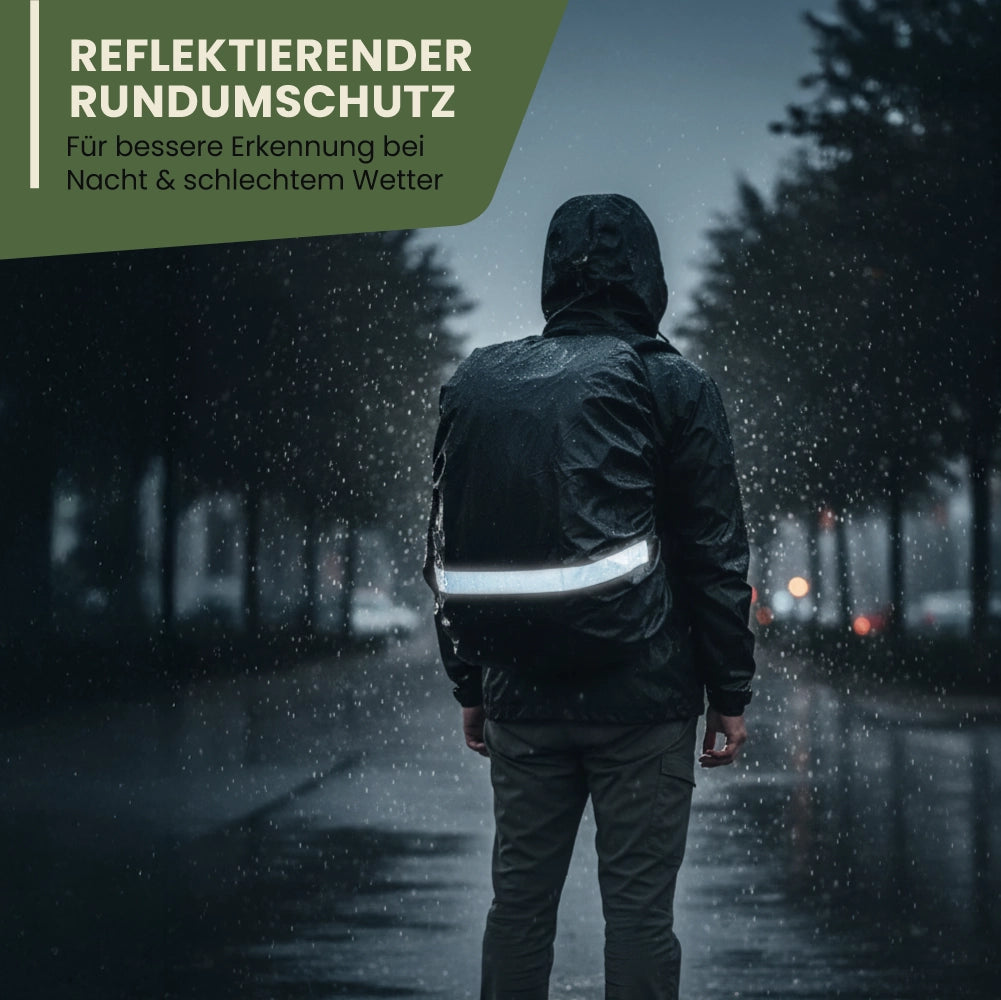 Reflektierender Regenschutz für Rucksack