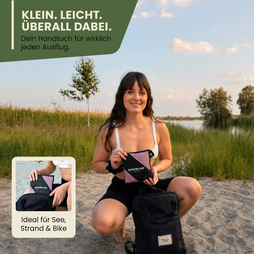 TravelTowel Pro – trocknet schnell, saugt stark, passt in jede Tasche