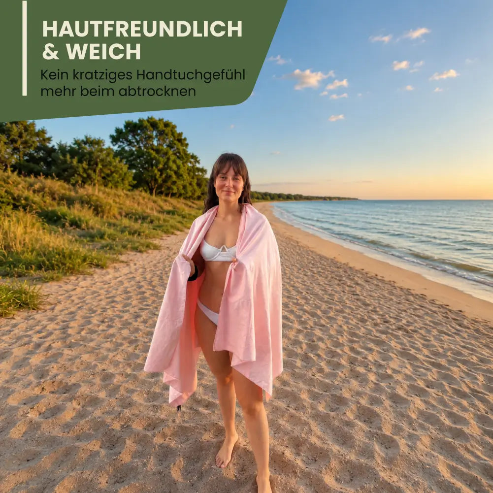 TravelTowel Pro – trocknet schnell, saugt stark, passt in jede Tasche