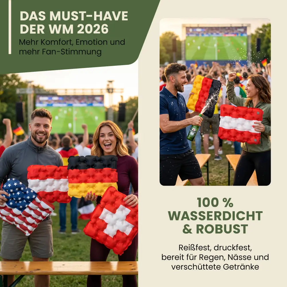 Fan Sitzkissen 2026 - Fußball Edition
