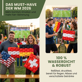 Fan Sitzkissen 2026 - Fußball Edition