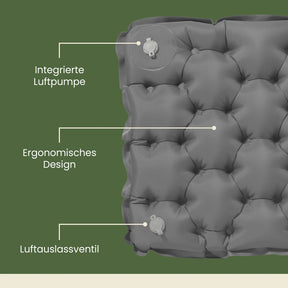 Ultralicht en compact zitkussen – perfect voor onderweg.